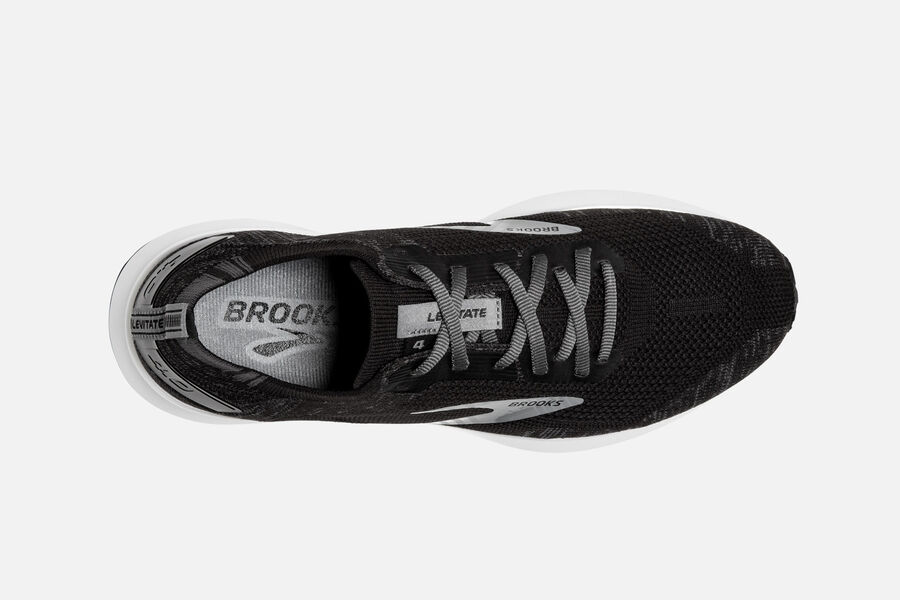 Brooks Israel Levitate 4 Road Running Shoes Womens - Black/White - IPM-610432